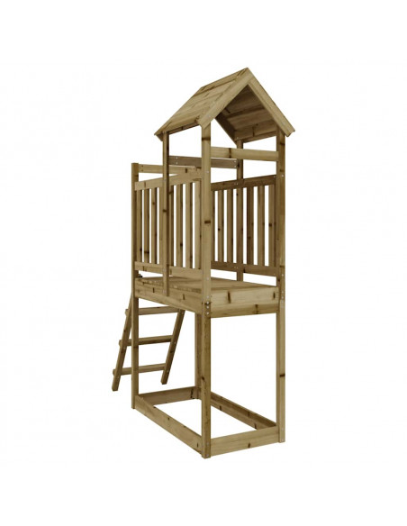 Set da Gioco da Esterno 53x110x214 cm Legno di Pino Impregnato