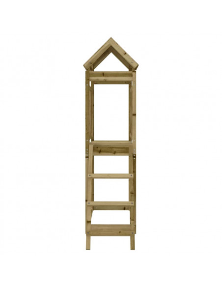 Set da Gioco da Esterno 53x110x214 cm Legno di Pino Impregnato