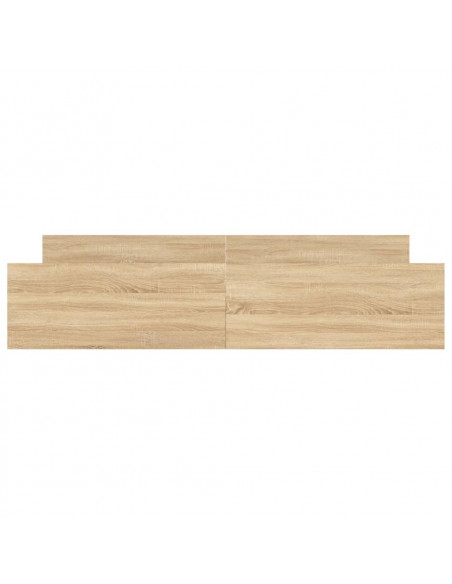 Giroletto con Testiera e Pediera Rovere Sonoma 200x200 cm