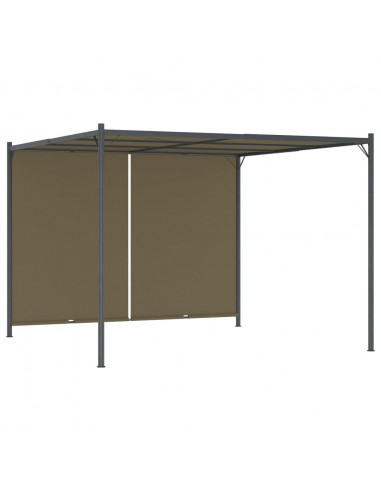 Gazebo da Giardino con Tetto Retrattile 3x3 m Talpa 180 g/m²