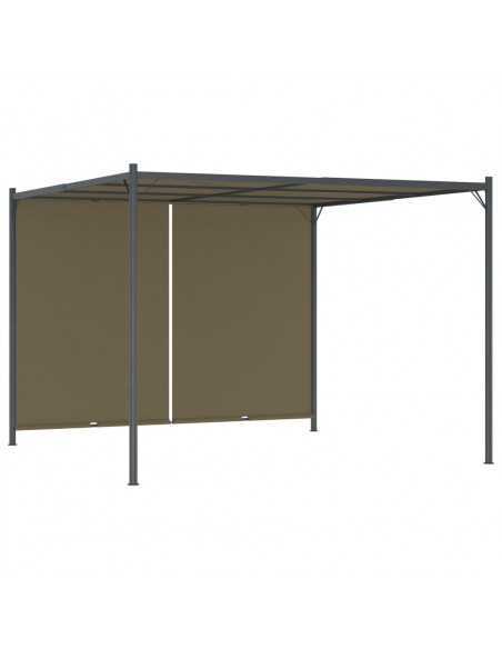 Gazebo da Giardino con Tetto Retrattile 3x3 m Talpa 180 g/m²