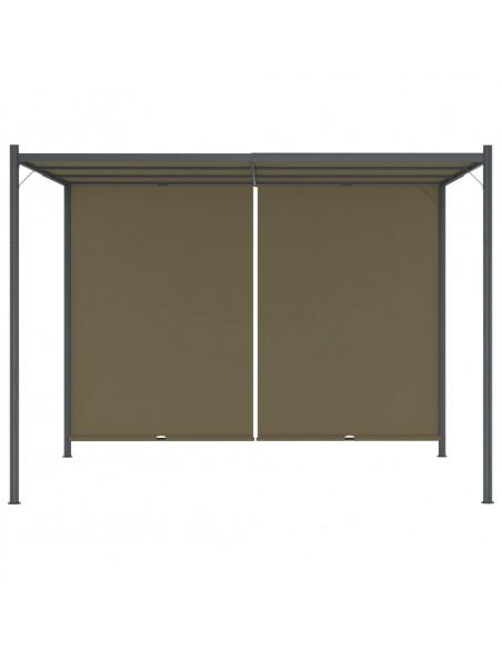 Gazebo da Giardino con Tetto Retrattile 3x3 m Talpa 180 g/m²