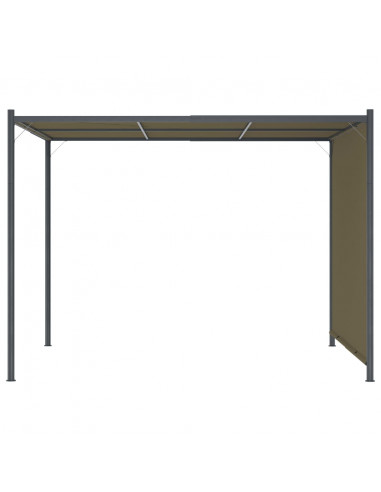 Gazebo da Giardino con Tetto Retrattile 3x3 m Talpa 180 g/m²