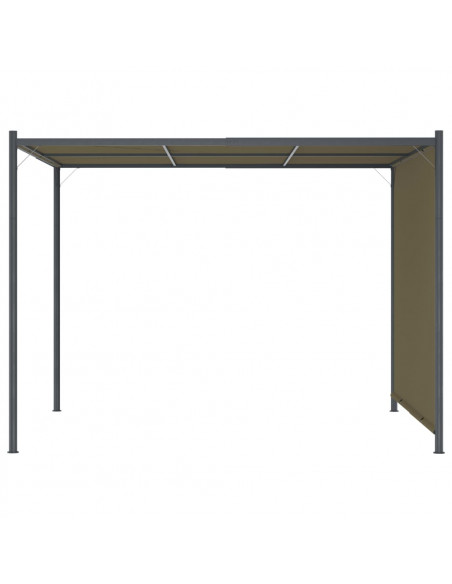 Gazebo da Giardino con Tetto Retrattile 3x3 m Talpa 180 g/m²