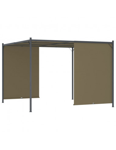 Gazebo da Giardino con Tetto Retrattile 3x3 m Talpa 180 g/m²