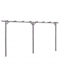 Pergolato da Giardino Grigio 400x40x205 cm in Pino Impregnato 2
