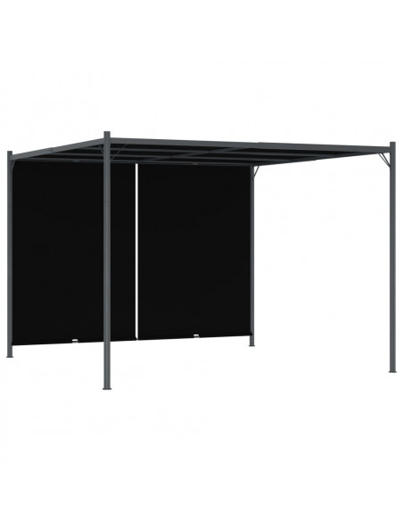 Pergola da Giardino con Tetto Retrattile 3x3 m Antracite