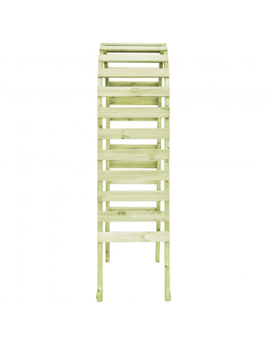 Pergolato da Giardino 130x60x230cm Legno di Pino Impregnato