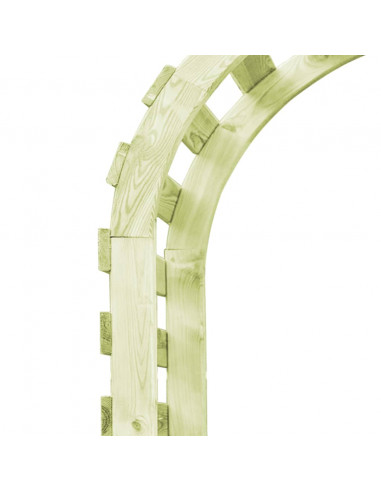 Pergolato da Giardino 130x60x230cm Legno di Pino Impregnato