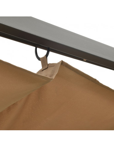 Pergola con Tetto Retrattile Talpa 3x3m in Acciaio 180 g/m²