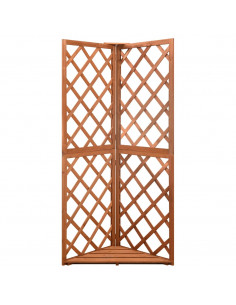 Graticcio Angolare 50x50x145 cm in Legno Massello di Abete 2