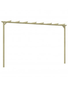 Pergola da Giardino Legno di Pino Impregnato 360x200x60 cm 2