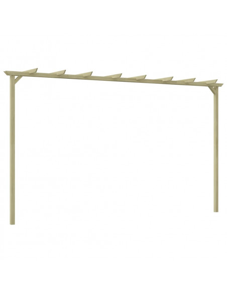 Pergola da Giardino Legno di Pino Impregnato 360x200x60 cm