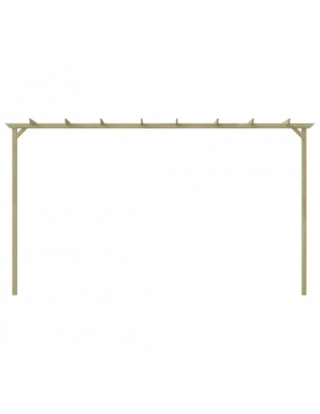 Pergola da Giardino Legno di Pino Impregnato 360x200x60 cm