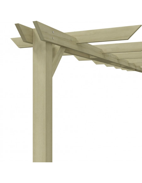 Pergola da Giardino Legno di Pino Impregnato 360x200x60 cm