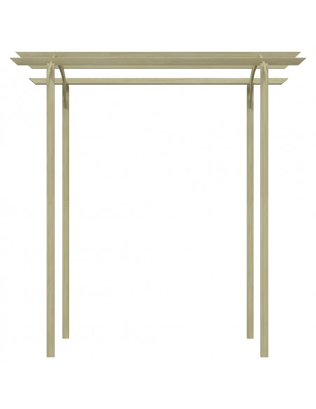 Pergola da Giardino Legno di Pino Impregnato 180x197x210 cm