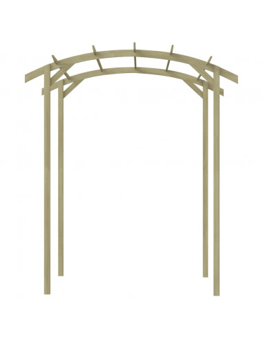 Pergola da Giardino Legno di Pino Impregnato 180x197x210 cm