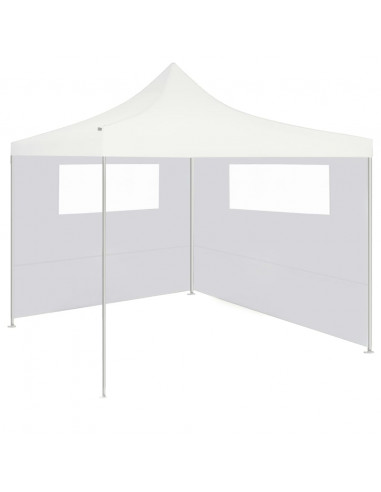 Parete con Finestre per Gazebo 6x2 m Bianca