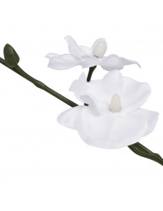 Orchidea Artificiale con Vaso 30 cm Bianca 2