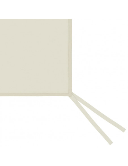 Pareti con Finestre per Gazebo 2 pz Crema