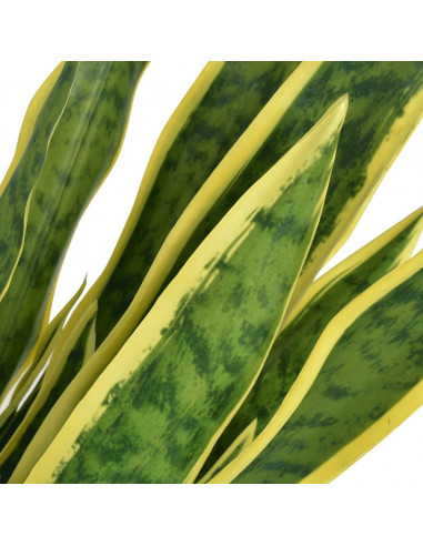 Sansevieria Pianta Artificiale con Vaso 90 cm Verde