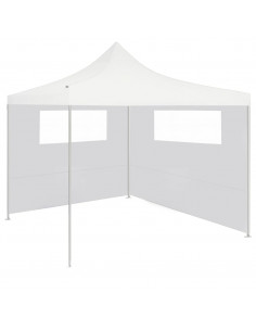 Pareti con Finestre per Gazebo 2 pz Bianche 2