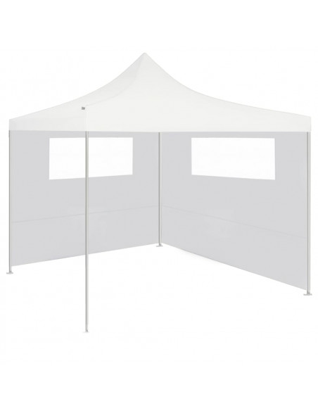 Pareti con Finestre per Gazebo 2 pz Bianche