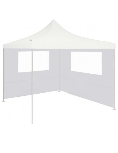 Parete con Finestre per Gazebo 4x2 m Bianca