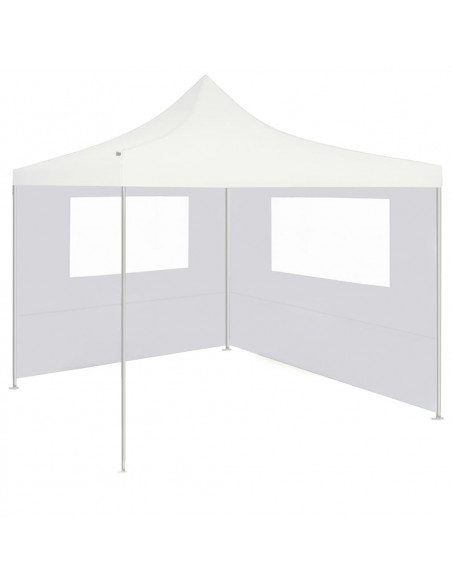 Parete con Finestre per Gazebo 4x2 m Bianca