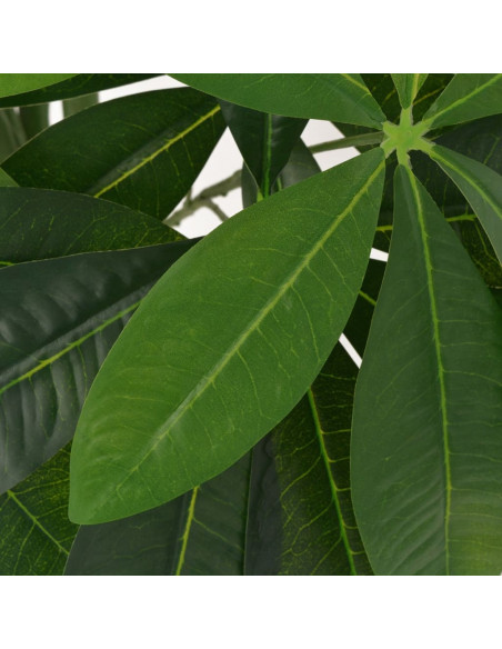 Pachira Acquatica Pianta Artificiale con Vaso 85 cm Verde