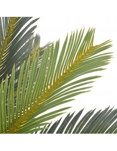 Palma di Cycas Artificiale con Vaso Verde 90 cm 2