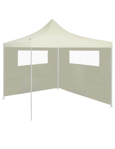 Parete con Finestre per Gazebo 6x2 m Crema