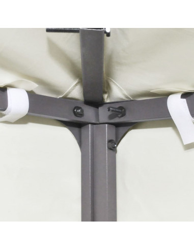 Telo di Ricambio per Gazebo 310g/m² Bianco Crema 3x3m