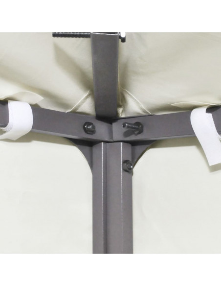 Telo di Ricambio per Gazebo 310g/m² Bianco Crema 3x3m