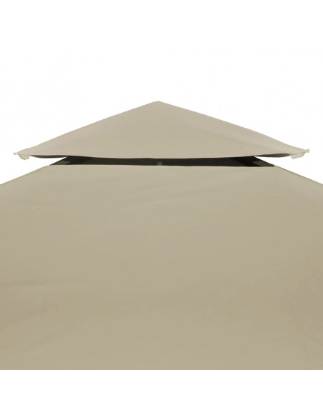 Telo di Ricambio per Gazebo 310g/m² Beige 3x3m