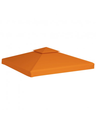 Telo di Ricambio per Gazebo 310g/m² Arancione 3x3m