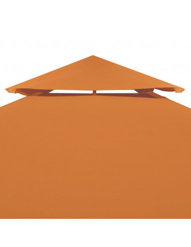 Telo di Ricambio per Gazebo 310g/m² Arancione 3x3m