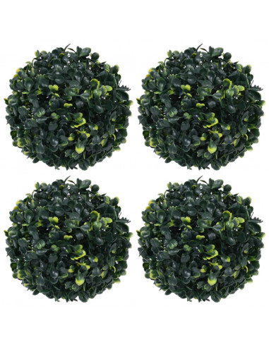 Sfere di Bosso Artificiale 4 pz 12 cm