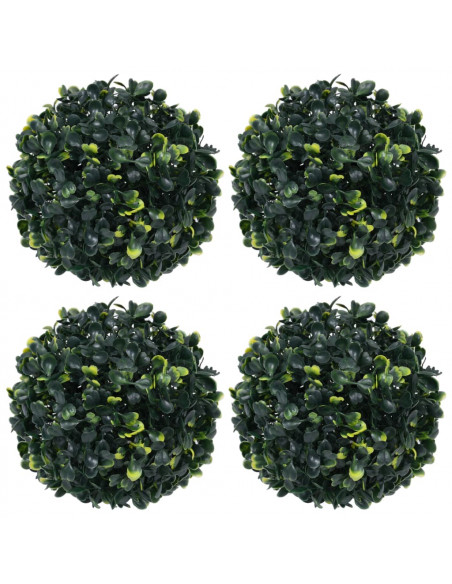 Sfere di Bosso Artificiale 4 pz 12 cm