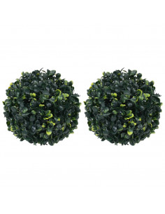 Sfere di Bosso Artificiale 2 pz 22 cm 2