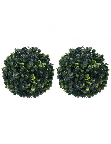 Sfere di Bosso Artificiale 2 pz 22 cm