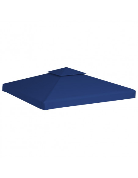 Telo di Ricambio per Gazebo 310g/m² Blu Scuro 3x3m