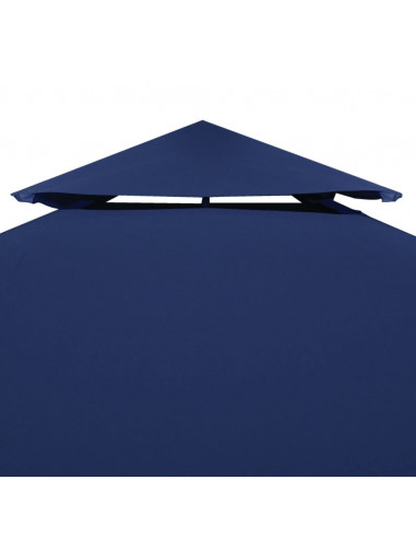Telo di Ricambio per Gazebo 310g/m² Blu Scuro 3x3m