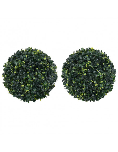 Sfere di Bosso Artificiale 2 pz 45 cm