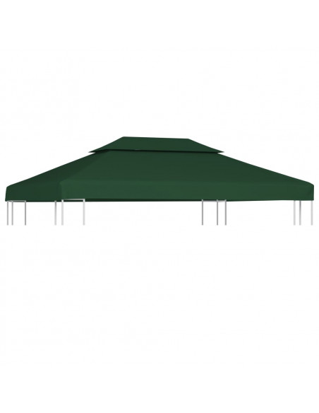 Telo di Ricambio per Gazebo 310g/m² Verde 3x4m