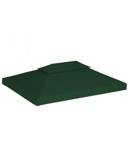 Telo di Ricambio per Gazebo 310g/m² Verde 3x4m