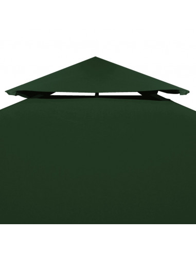 Telo di Ricambio per Gazebo 310g/m² Verde 3x4m