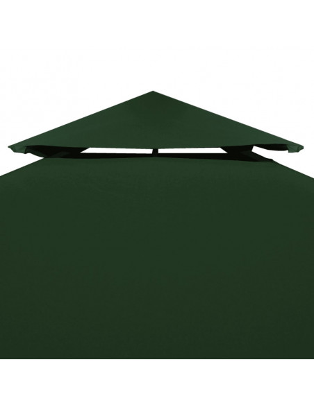 Telo di Ricambio per Gazebo 310g/m² Verde 3x4m