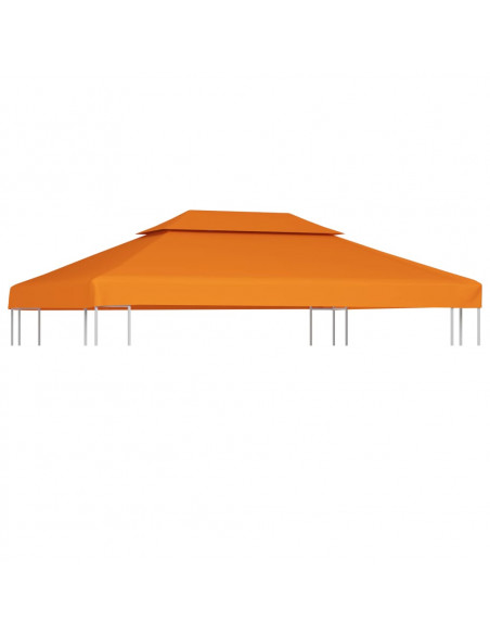 Telo di Ricambio per Gazebo 310g/m² Arancione 3x4m
