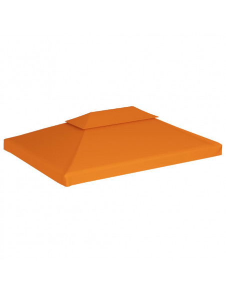 Telo di Ricambio per Gazebo 310g/m² Arancione 3x4m